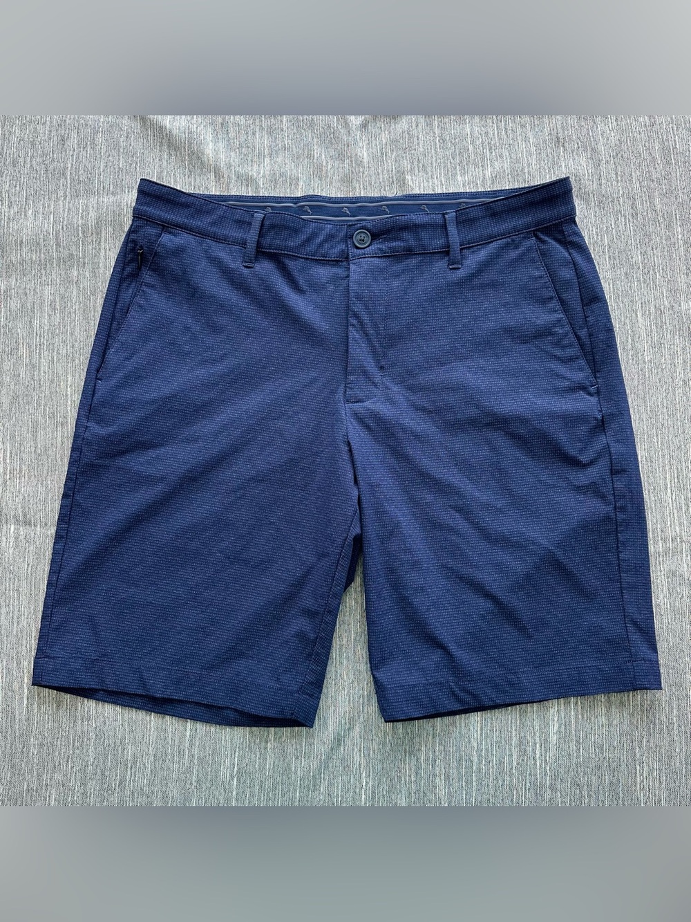 Tommy Bahama On Par Golf Chino Shorts Mens 34 Blue Performance